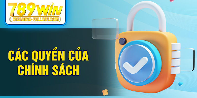 Các quyền của chính sách Các quyền của chính sách